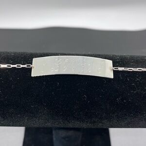 Sterling Silver “ID” Bracelet